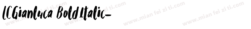 LCGianluca BoldItalic字体转换